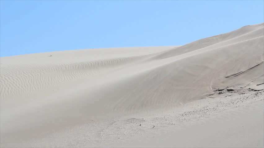 wind blowing across the desert