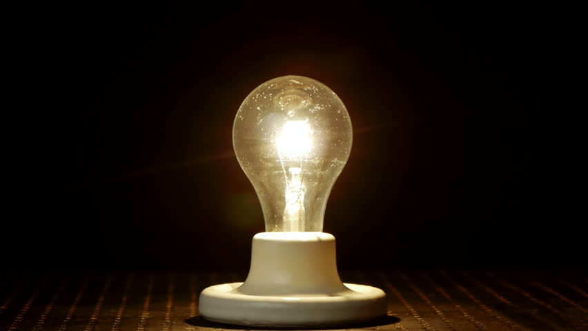 Light Bulb Technology Progression (HD) Light bulbs being changed as generational technology advances. Incandescent, compact fluorescent and new LED based light bulbs used.