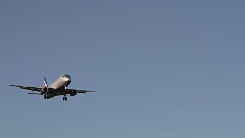 OSLO, NORWAY - MAY 20. 2012 : Sukhoi Superjet 100 at Oslo Airport, Norway. This aircraft model crashed on May 9. 2012 into Mount Salak, Indonesia killed all 45 aboard in a demo flight.