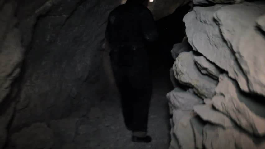 Miner inside Tunnel under mine