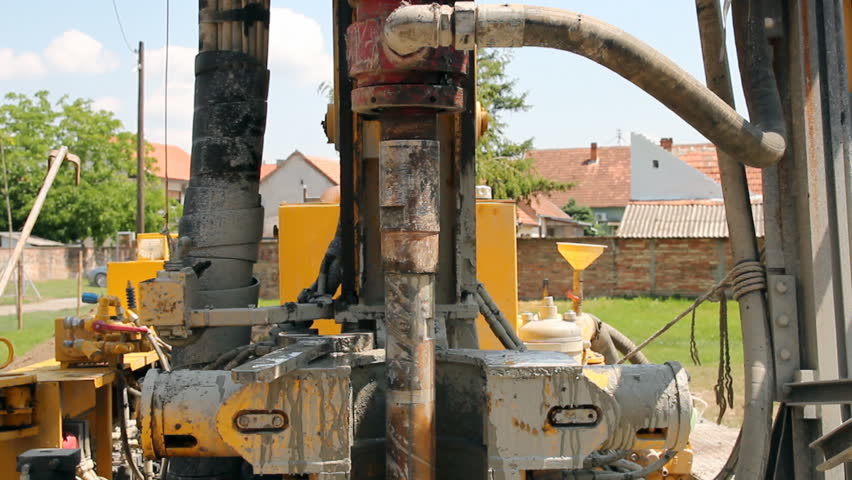 Oil industry,
Drilling Machine In Action.