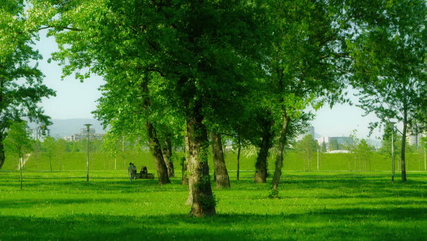 Park in the Zagreb capital of Croatia