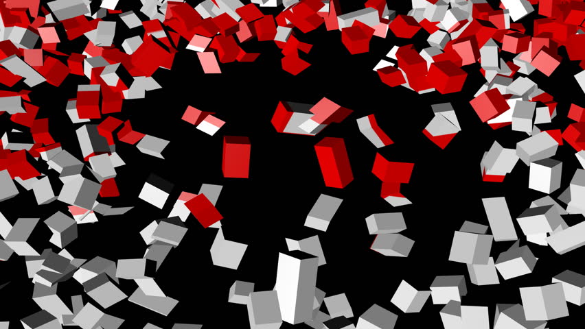 Canadian flag converging animation