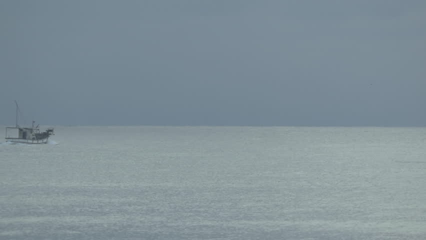 Japanese Fisher's Boat and Sea