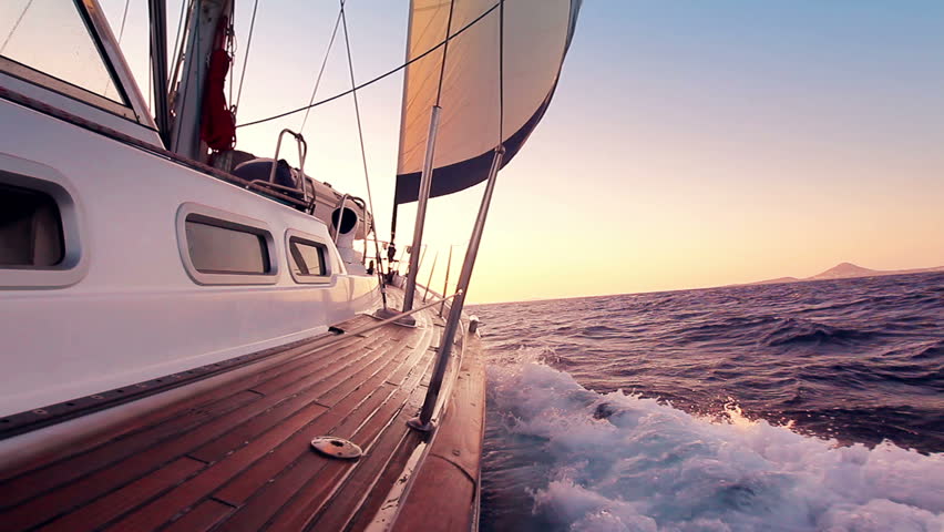 sailing into the sunset