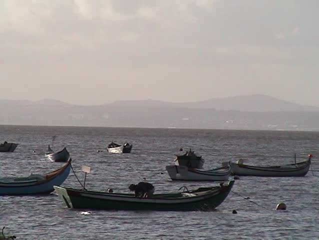 Fisherman cleaning the boat