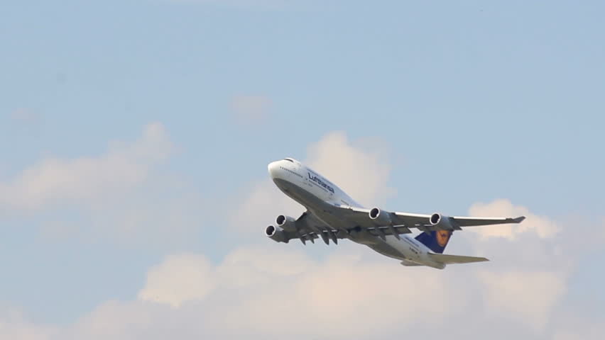 FRANKFURT - JULY 4: Lufthansa Boeing 747 airplane takes off from Frankfurt Airport on July 4, 2011 in Frankfurt, Germany.