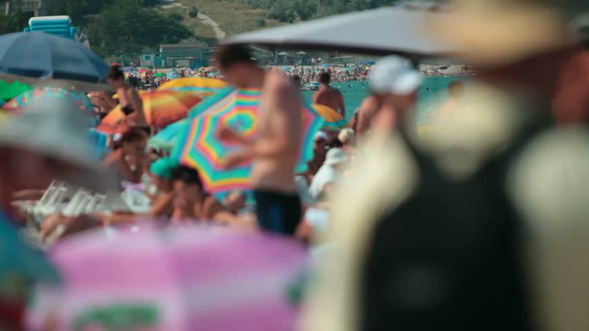 Crowded Beach