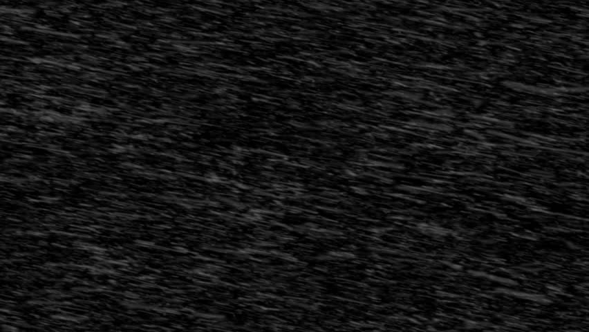 Snow Storm Isolated on Black Background