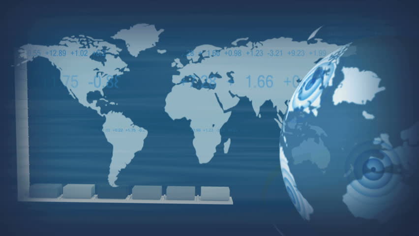 Montage ambitious young business people CG images modern global communication