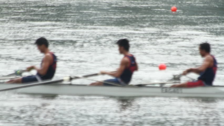 HONG KONG - NOVEMBER 5: Men rowing in racing contest on November 5, 2011 in Hong Kong, China.