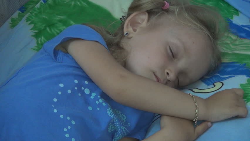  Child Sleeping, Little Girl Taking a Nap