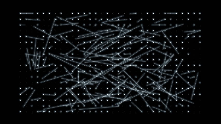 A visualization of a message being passed around a grid which builds up in a geometric or exponential manner.