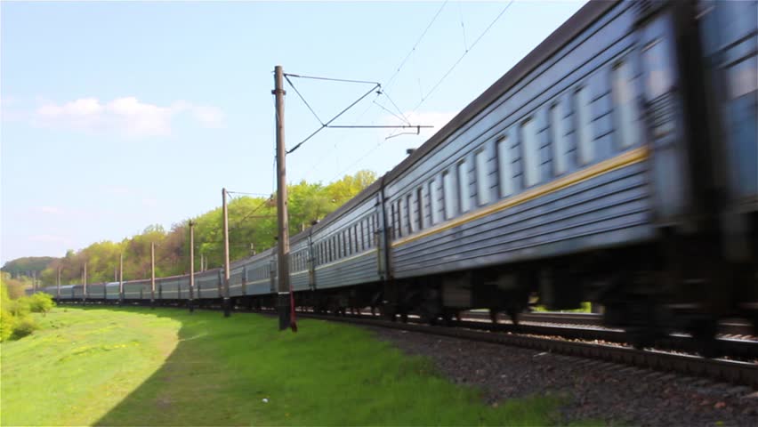 Train rides on the railroad