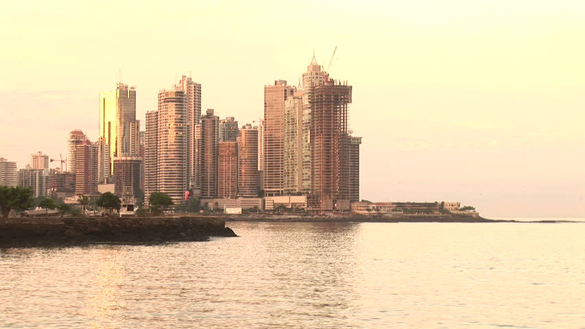 Panama City in sunset, Panama