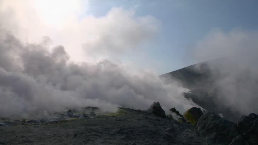 Sulfurous fumaroles, Vulcano, Italy
