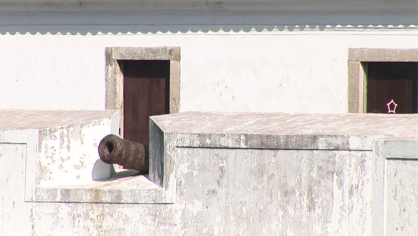 Old cannon at Cinco pontas fortress in Recife, Brazil