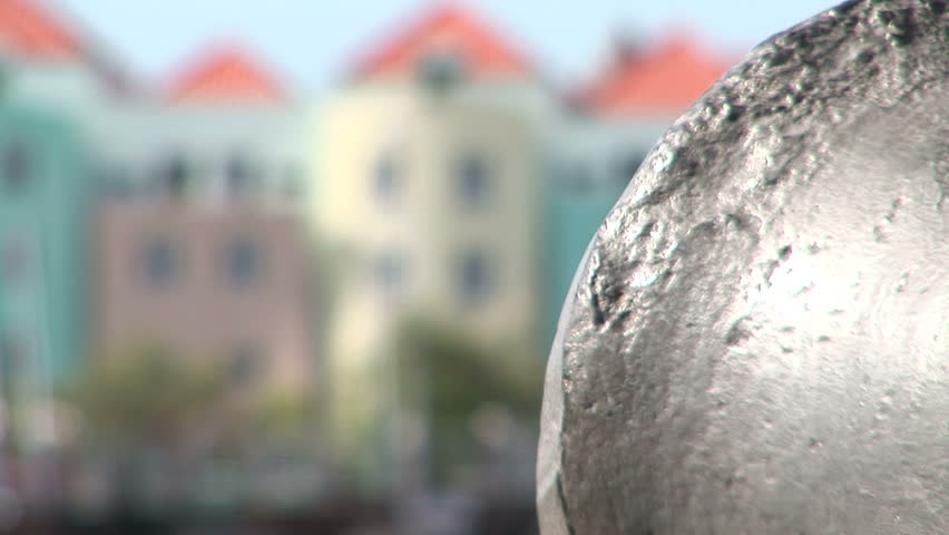 Cannon with Curacao skyline in Background