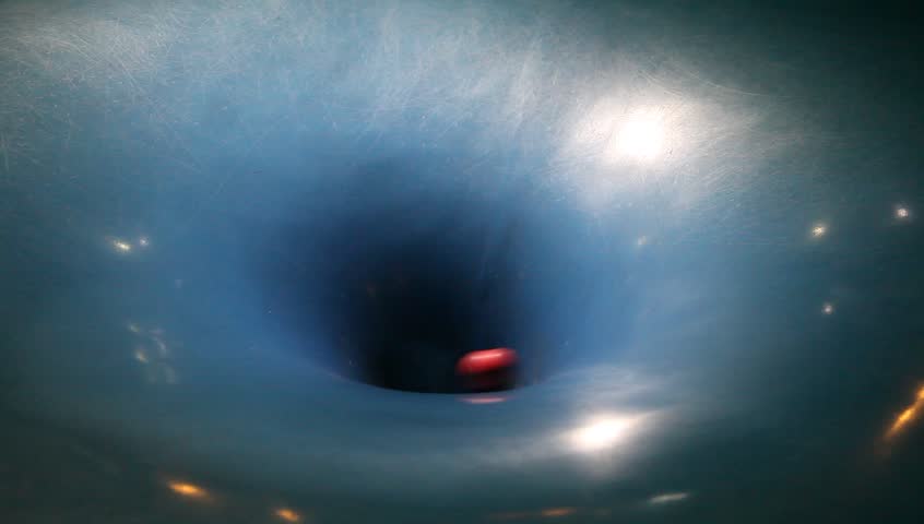Science: A planet swallowed by black hole simulation- endless gravity