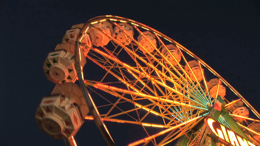 Spinning Ferris Wheel, Clark county fair, Washington 