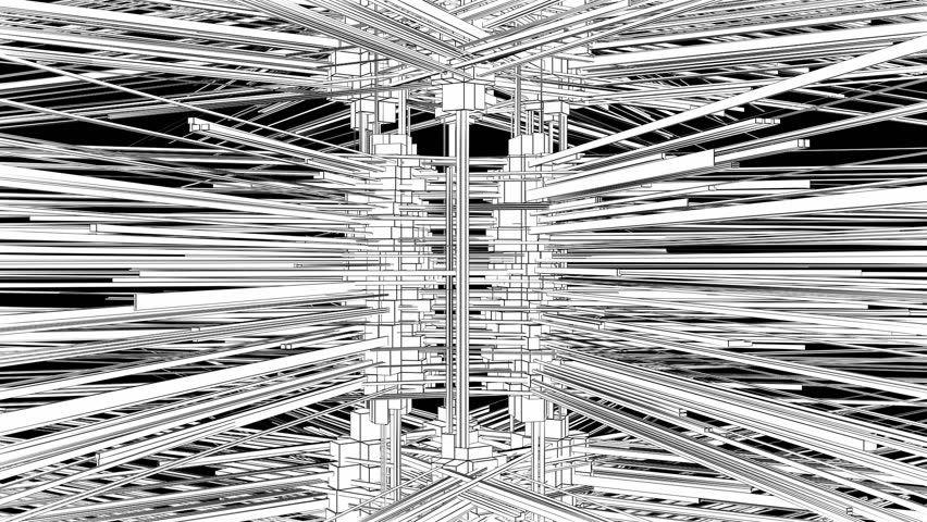 Abstract Structure Construction In Chaos Animation 04