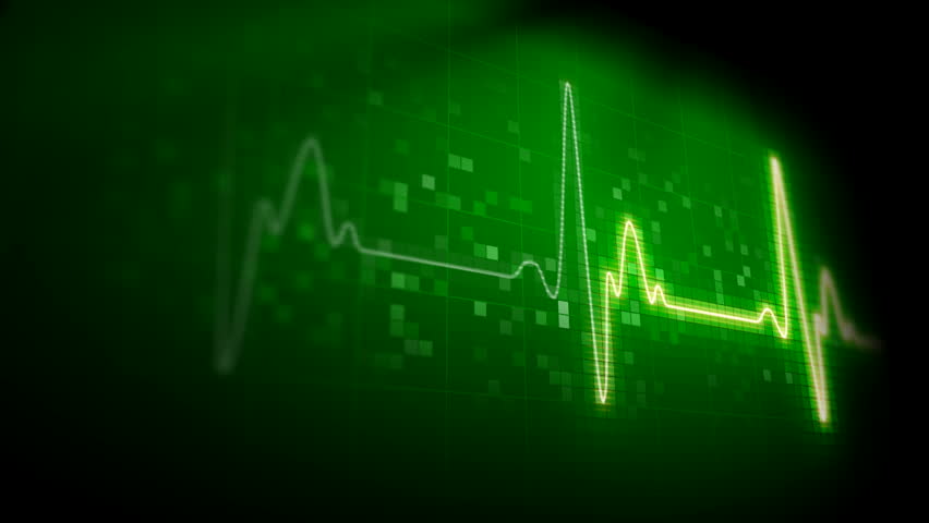 Seamlessly looping heart monitor. 