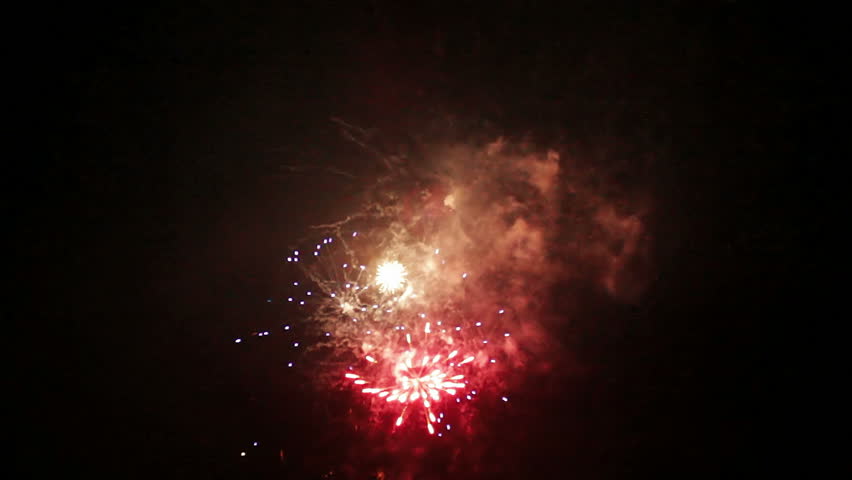 Fireworks in the night sky