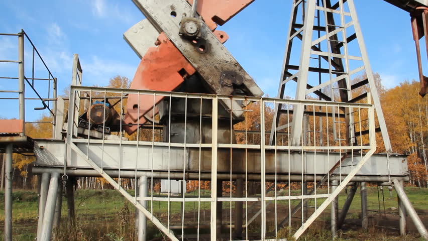 Oil production. oil pumps Russia