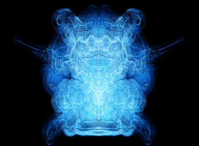PAL - Motion 425: Abstract Rorschach imagery forms and flows (Loop).