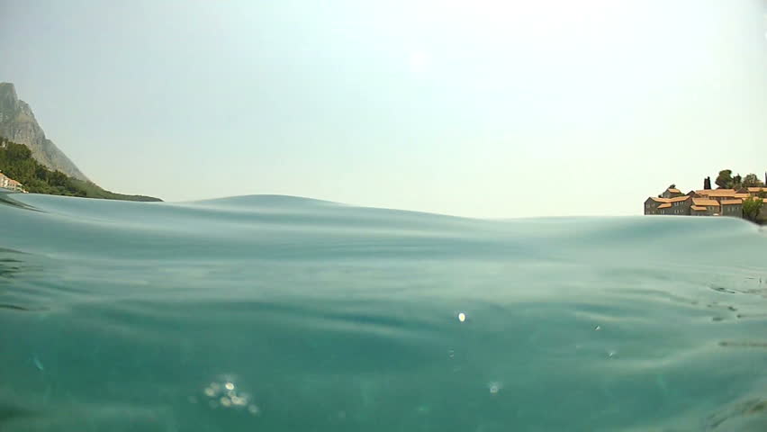 Diving Underwater footage Shot in Montenegro, Adriatic sea