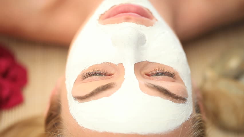 Facemask being applied