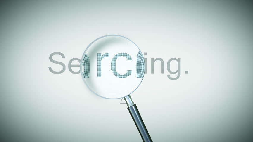 Searching process with Loupe. Loopable animation. HD 1080.