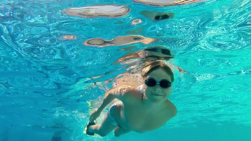 Teens swimming pool