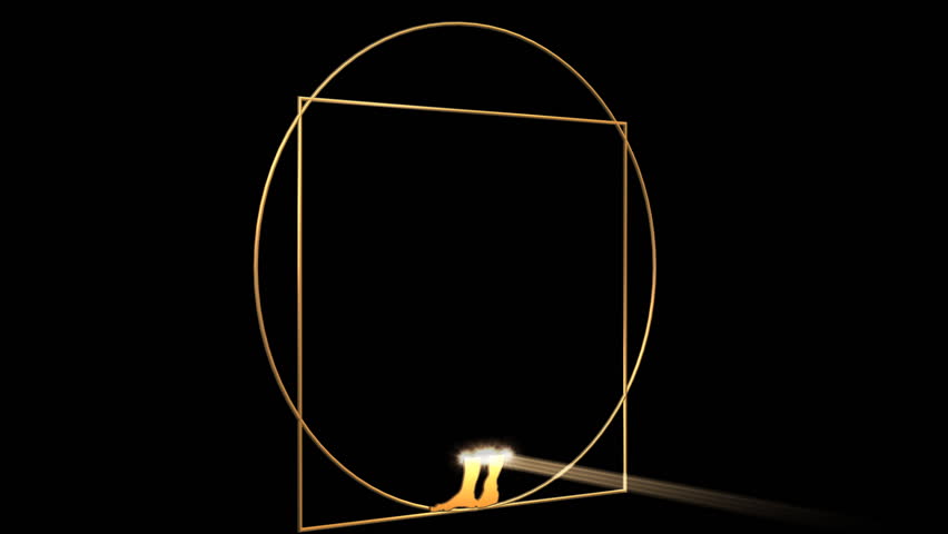 Vitruvian Man by Leonardo Davinci: 3D animation