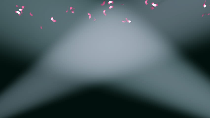 falling confetti in spotlights