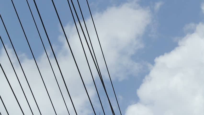 high voltage main electric power lines