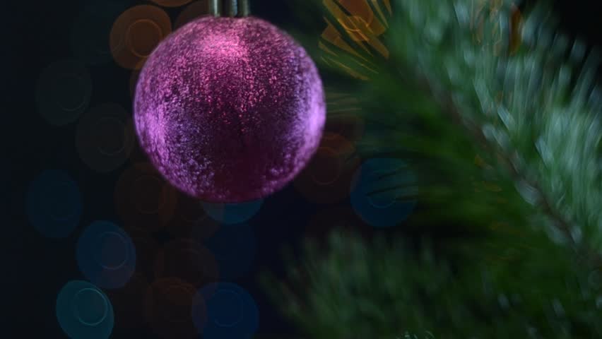 Christmas toy on a background garlands