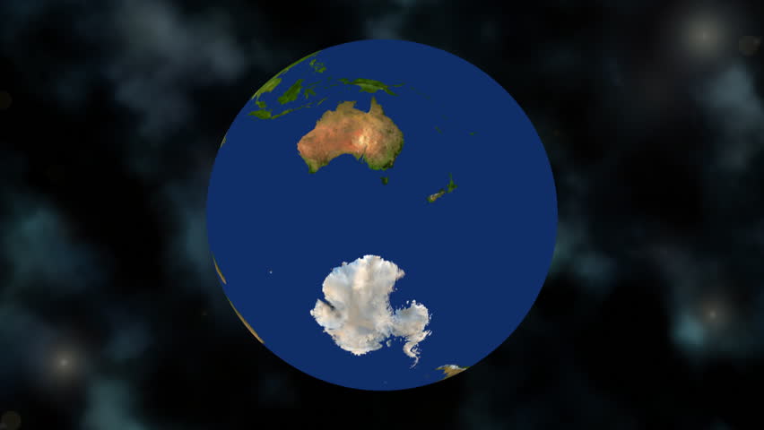 Earth spinning and zooming into Greenland