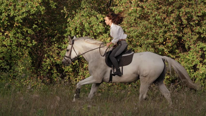 Фото сочной леди на лошади
