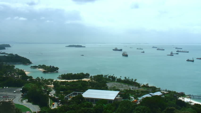 Strait of Malacca from Singapore (pan) 