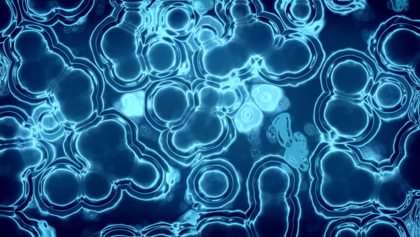 Blue Extraordinary And Paranormal Micro Organic Materialâs Soft Deformations And Dissolutions Within Microscopic Abstract