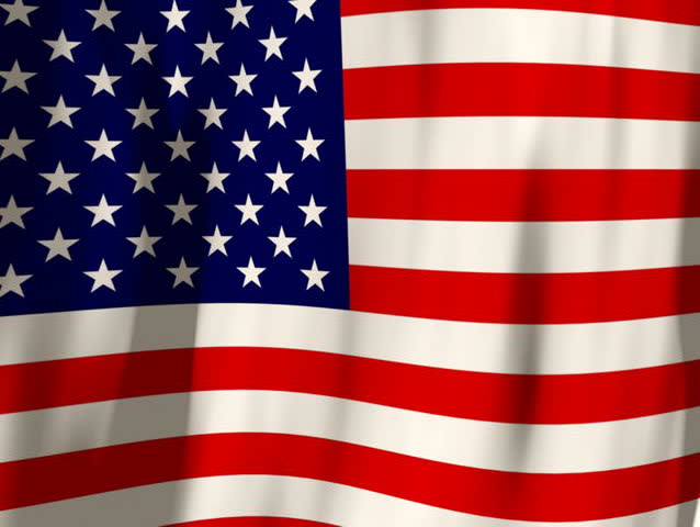 Looping American Flag Background