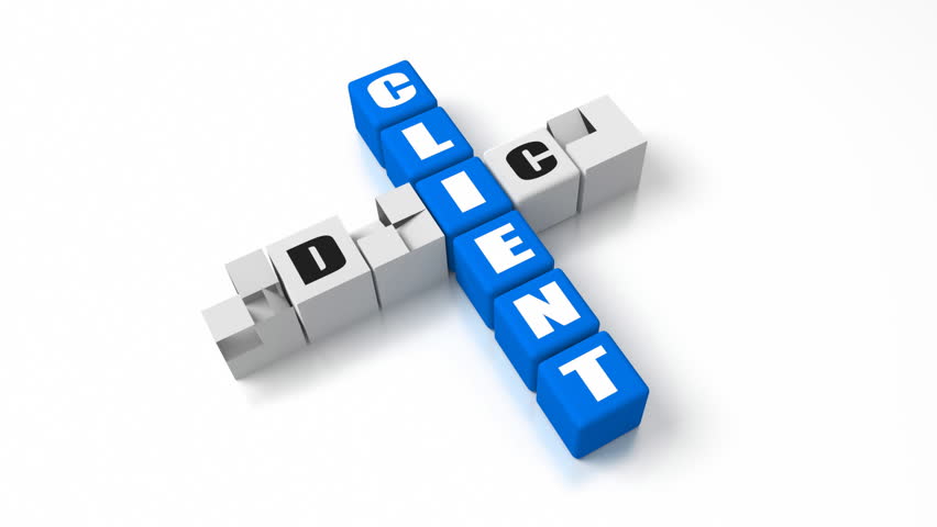 Client Advice crosswords. Part of a business concepts series.