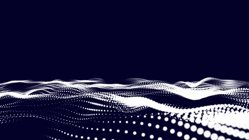 Animated digital terrain or sea waves