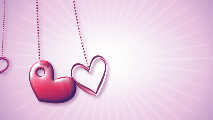 colorful heart shapes swinging on a beaded string