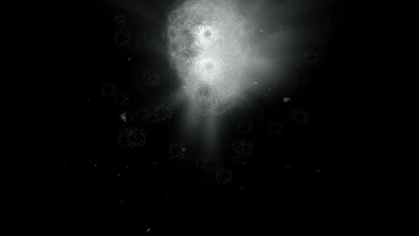 Gun shots in Glass forming Exclamation mark