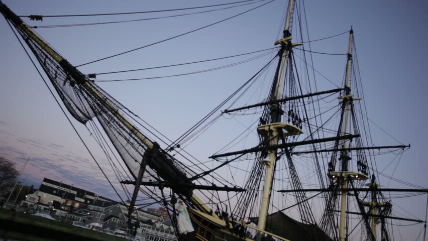 Salem harbor tall ship close shot