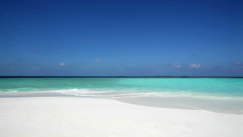 Beautiful tropical beach in the Maldives islands