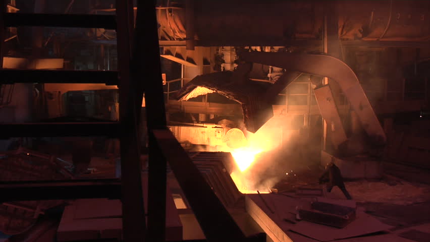 Metallurgical Plant. Plant for the smelting and rolled metal.