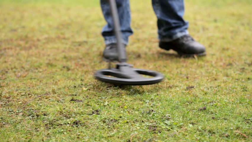treasure hunting with a metal detector